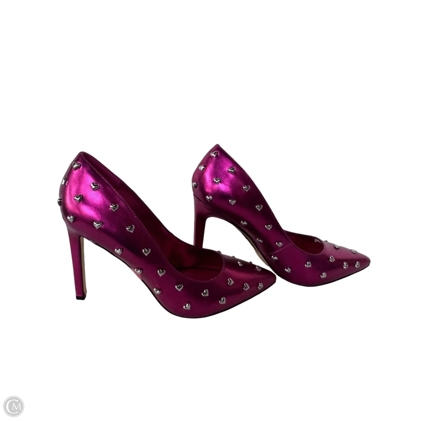 Shoes Heels Stiletto By Nine West In Pink & Silver, Size: 7