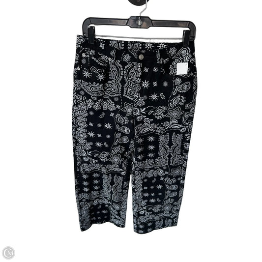 Jeans Wide Leg By Cme In Black & White, Size: 4