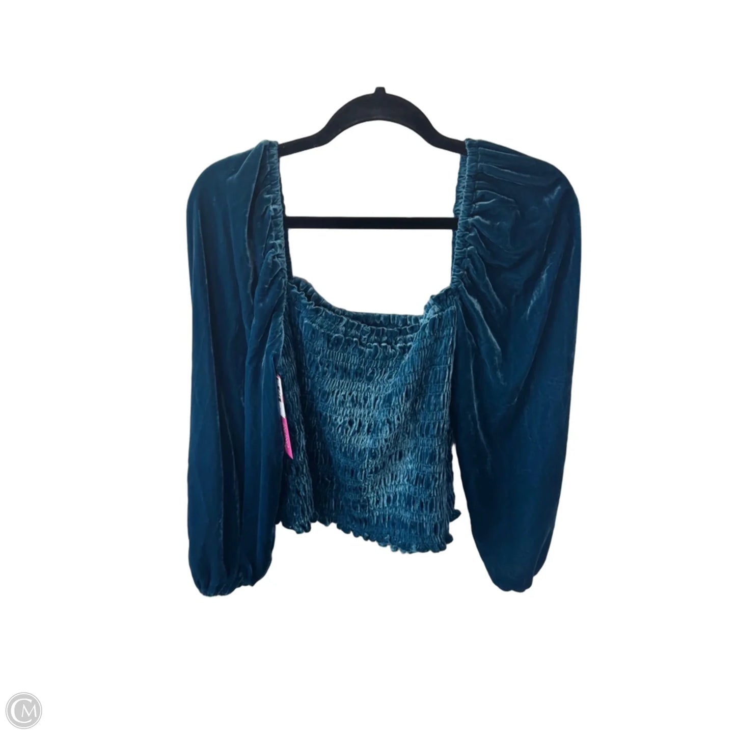 Blouse Long Sleeve By Anthropologie In Blue, Size: Xl