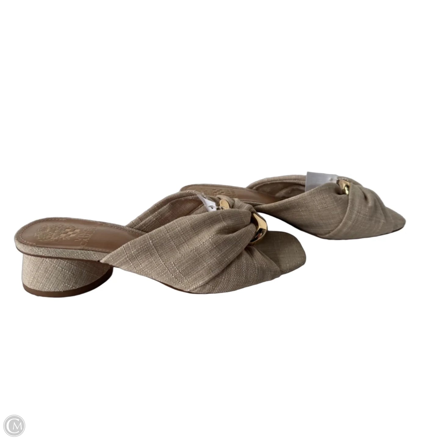 Sandals Heels Block By Vince Camuto In Cream, Size: 8