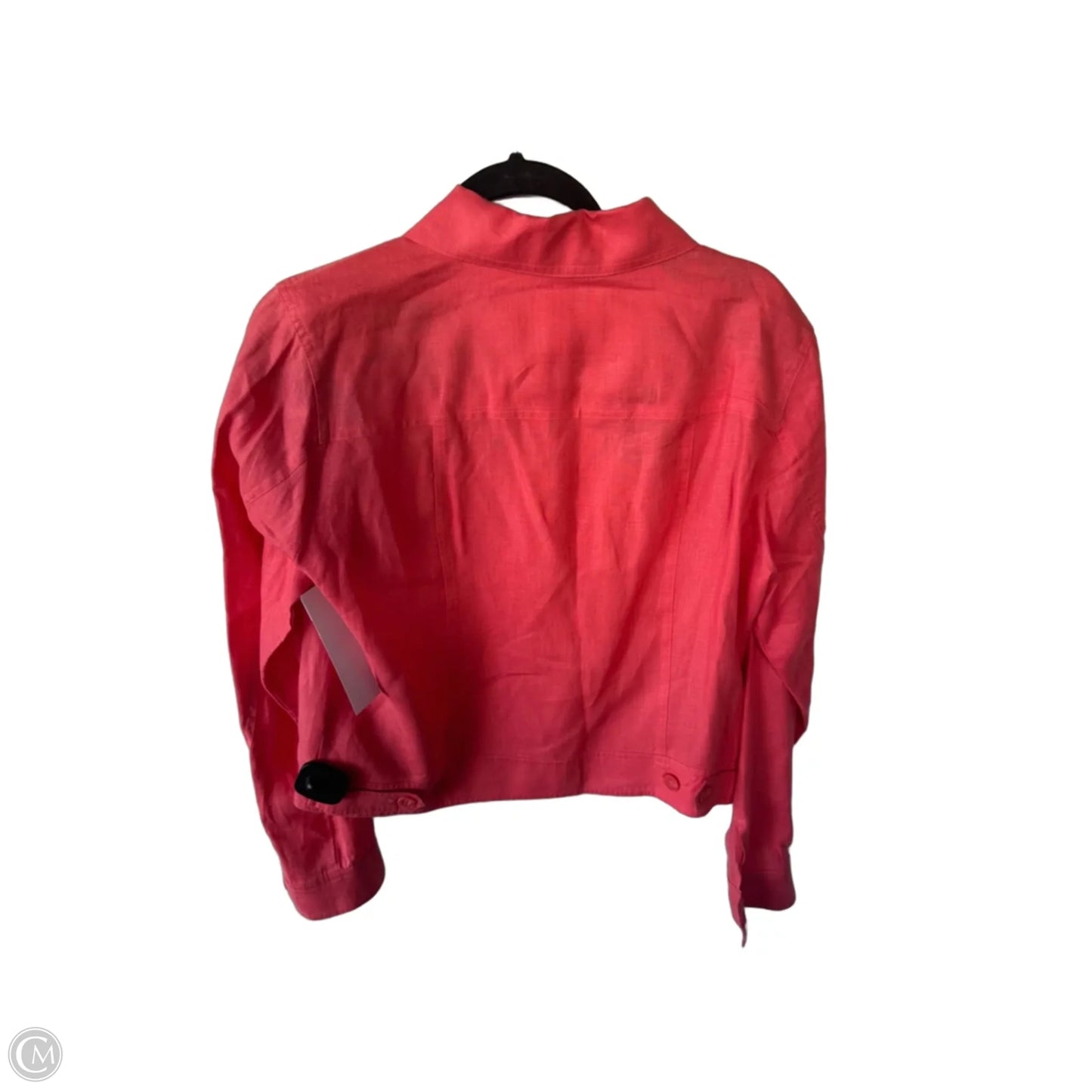 Jacket Shirt By Tommy Bahama In Coral, Size: M