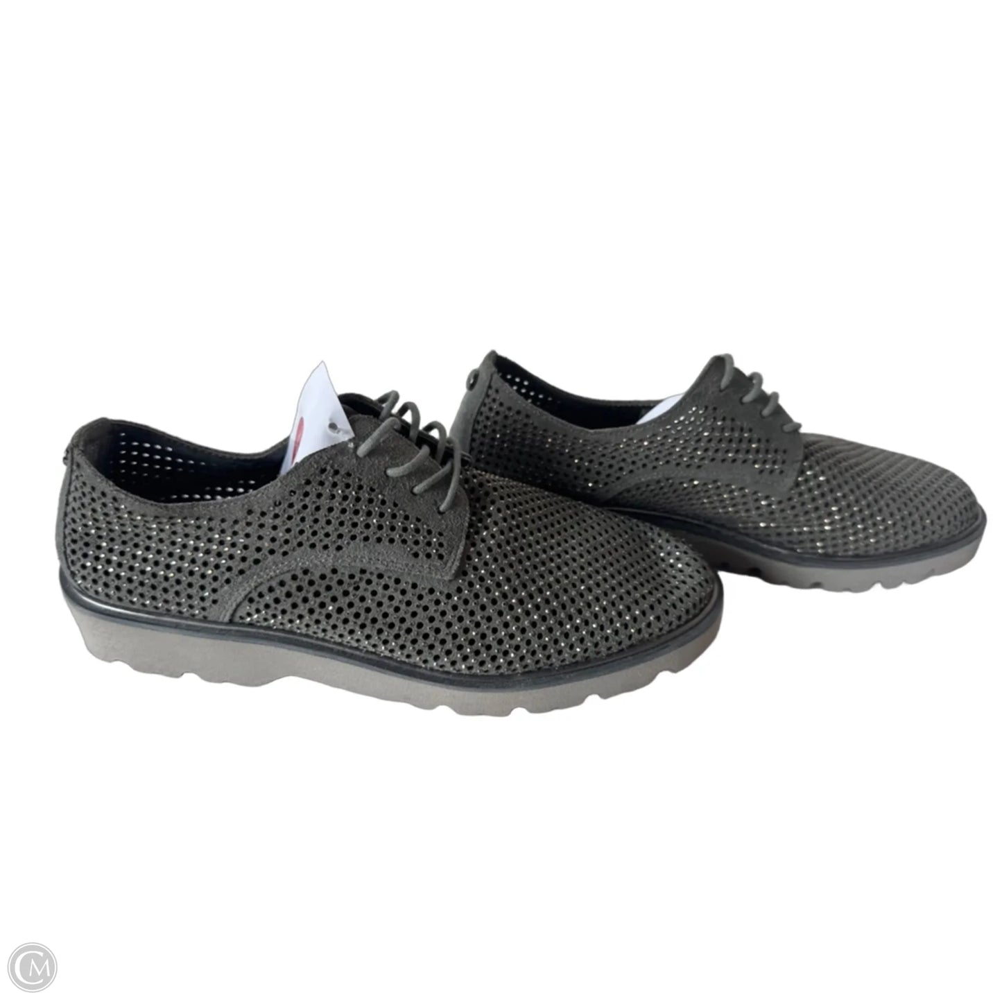 Shoes Flats By Donald Pliner In Grey & Silver, Size: 6.5