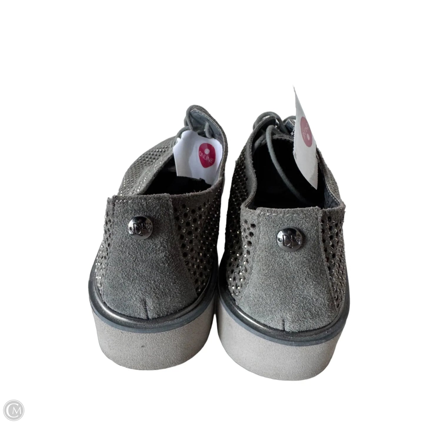 Shoes Flats By Donald Pliner In Grey & Silver, Size: 6.5