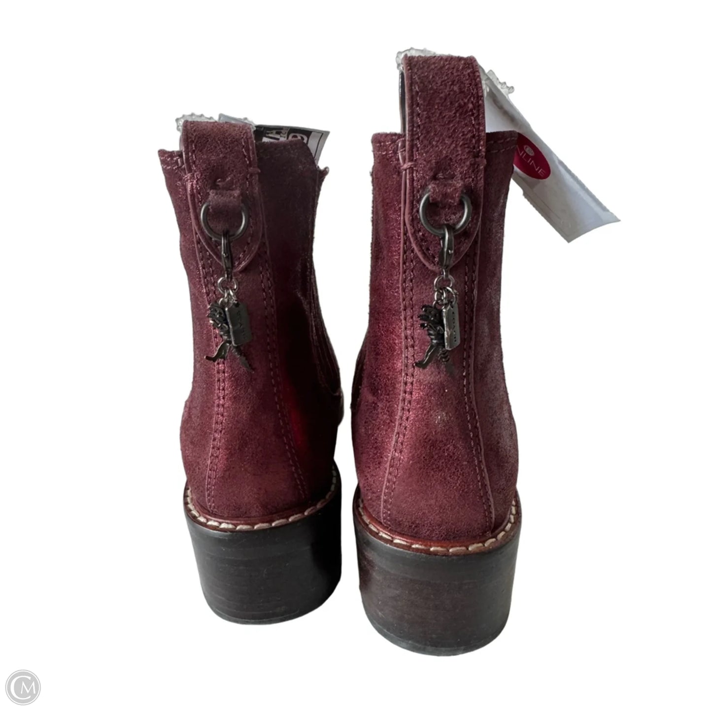 Boots Designer By Coach In Red, Size: 6