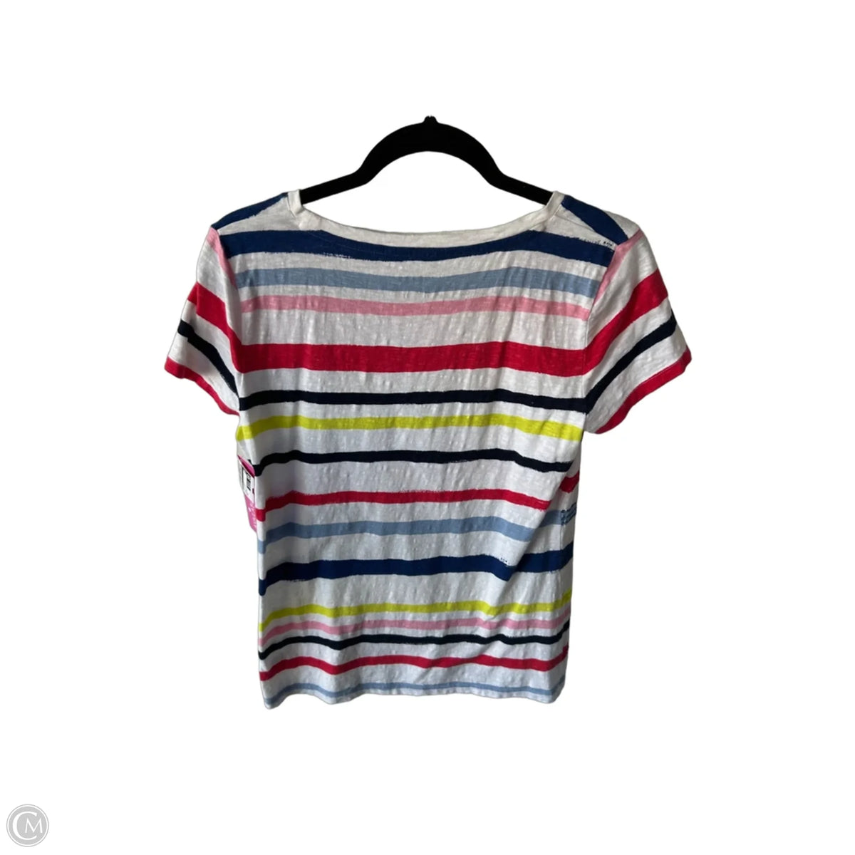 Top Short Sleeve Basic By Talbots In Red & White, Size: S