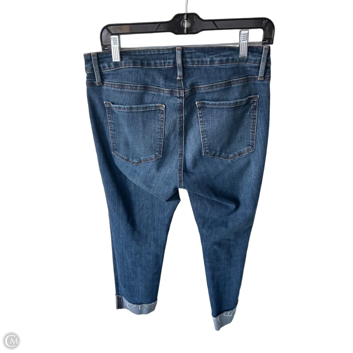 Jeans Straight By Loft In Blue Denim, Size: 8