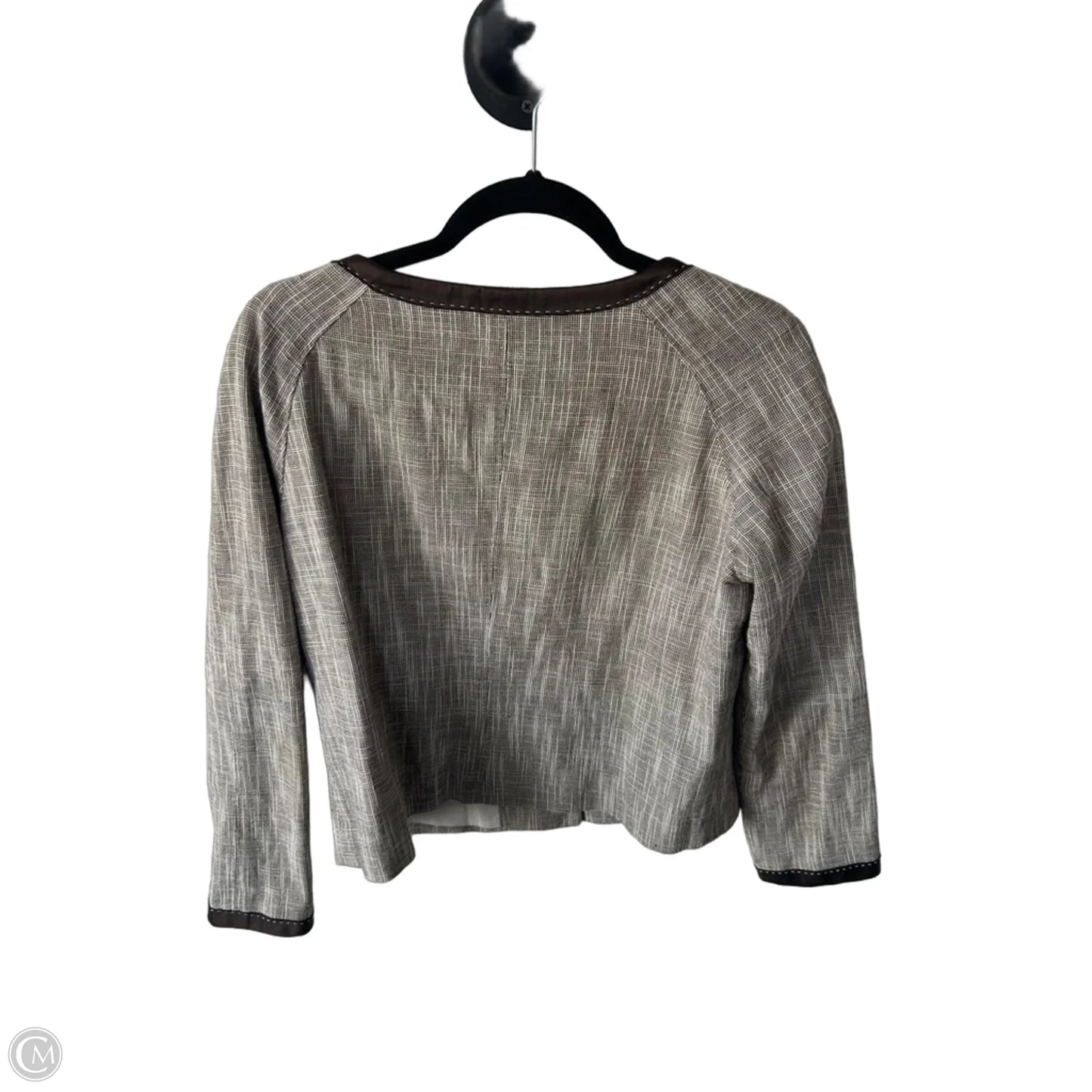 Blazer By Liz Claiborne In Brown & Cream, Size: M