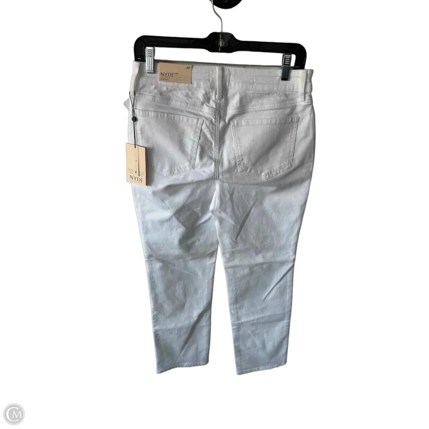 Jeans Straight By Not Your Daughters Jeans In White Denim, Size: 6p