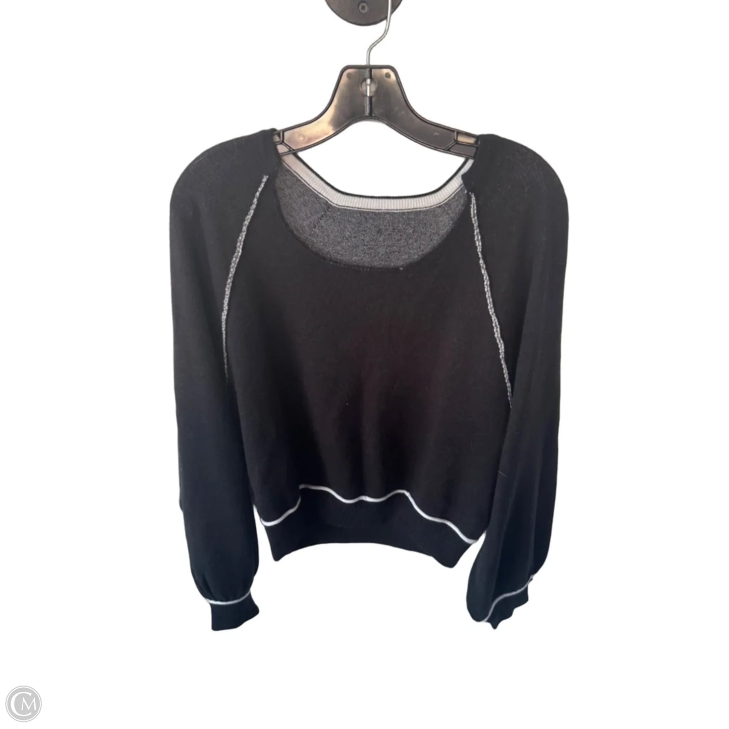 Sweater By Cme In Black & White, Size: M