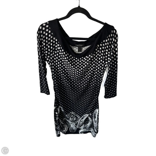 Dress Work By White House Black Market In Black & White, Size: M