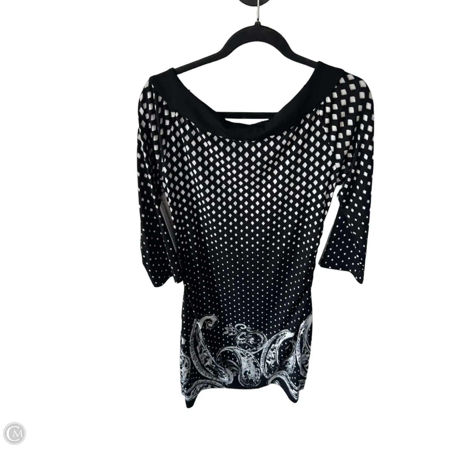Dress Work By White House Black Market In Black & White, Size: M