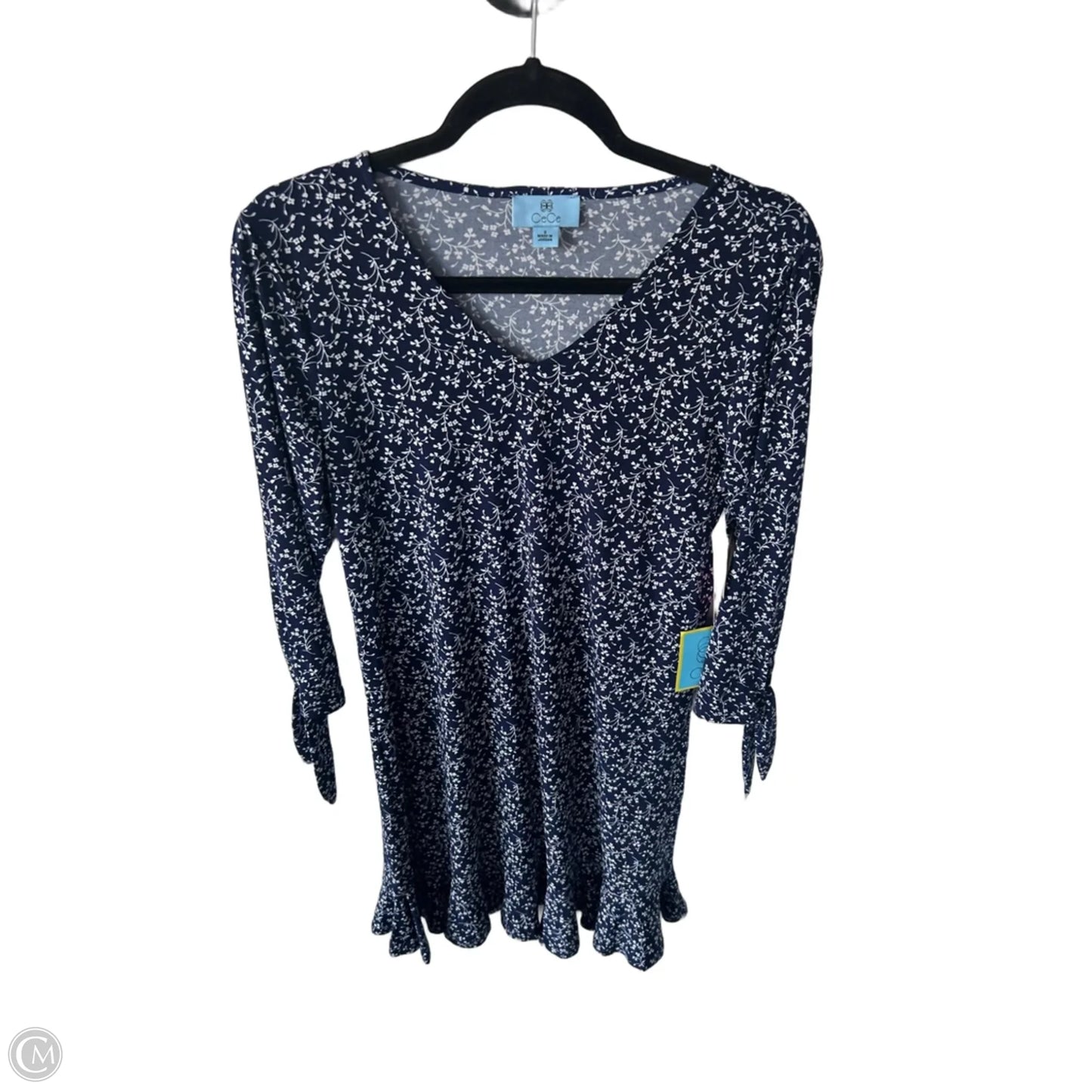 Dress Casual Short By Cece In Blue & White, Size: S