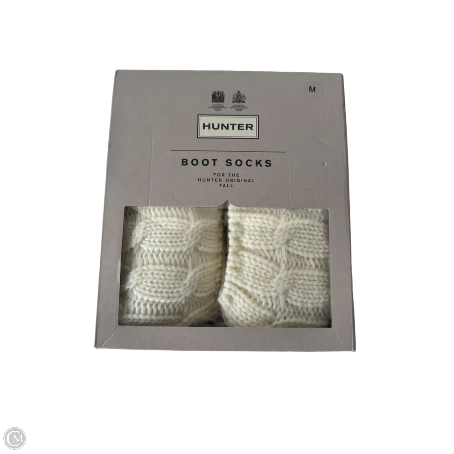 Socks By Hunter In Cream, Size: Medium