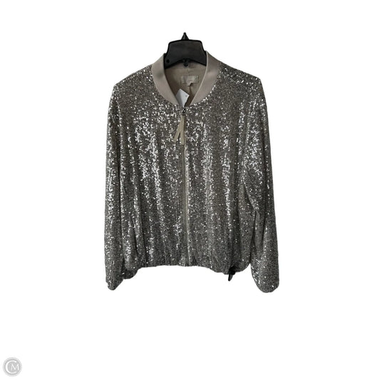 Jacket Other By Loft In Cream & Silver, Size: Xxl