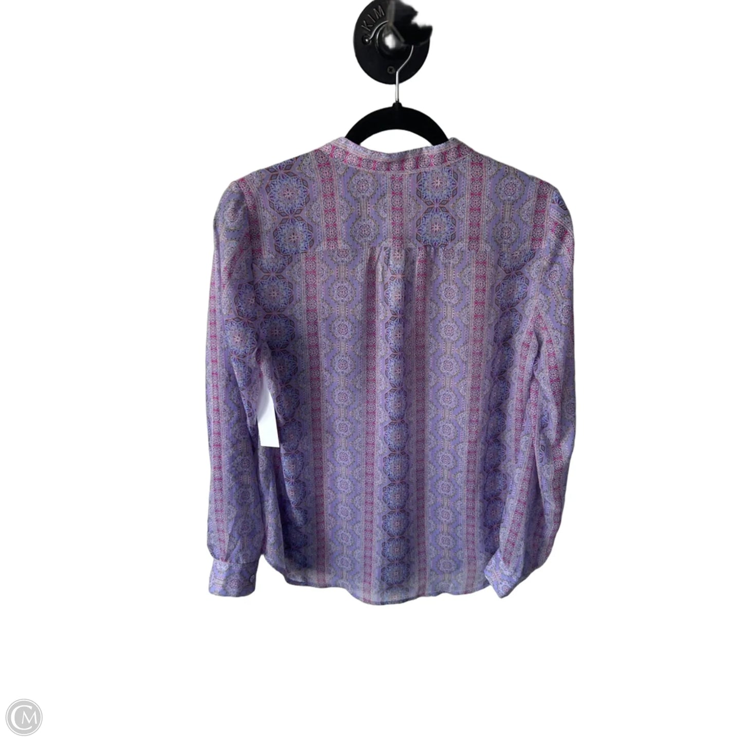 Blouse Long Sleeve By Kut In Purple, Size: S