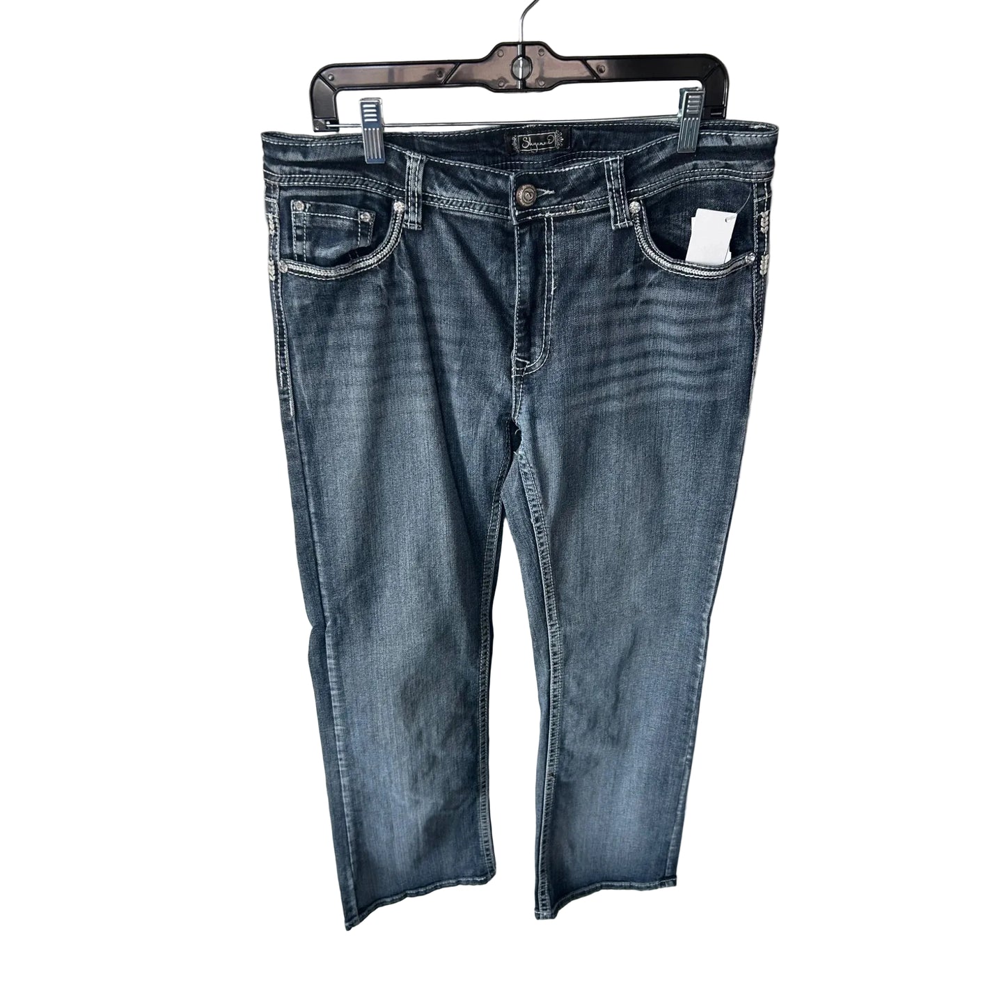 Jeans Boot Cut By Shyanne In Blue Denim, Size: 14p