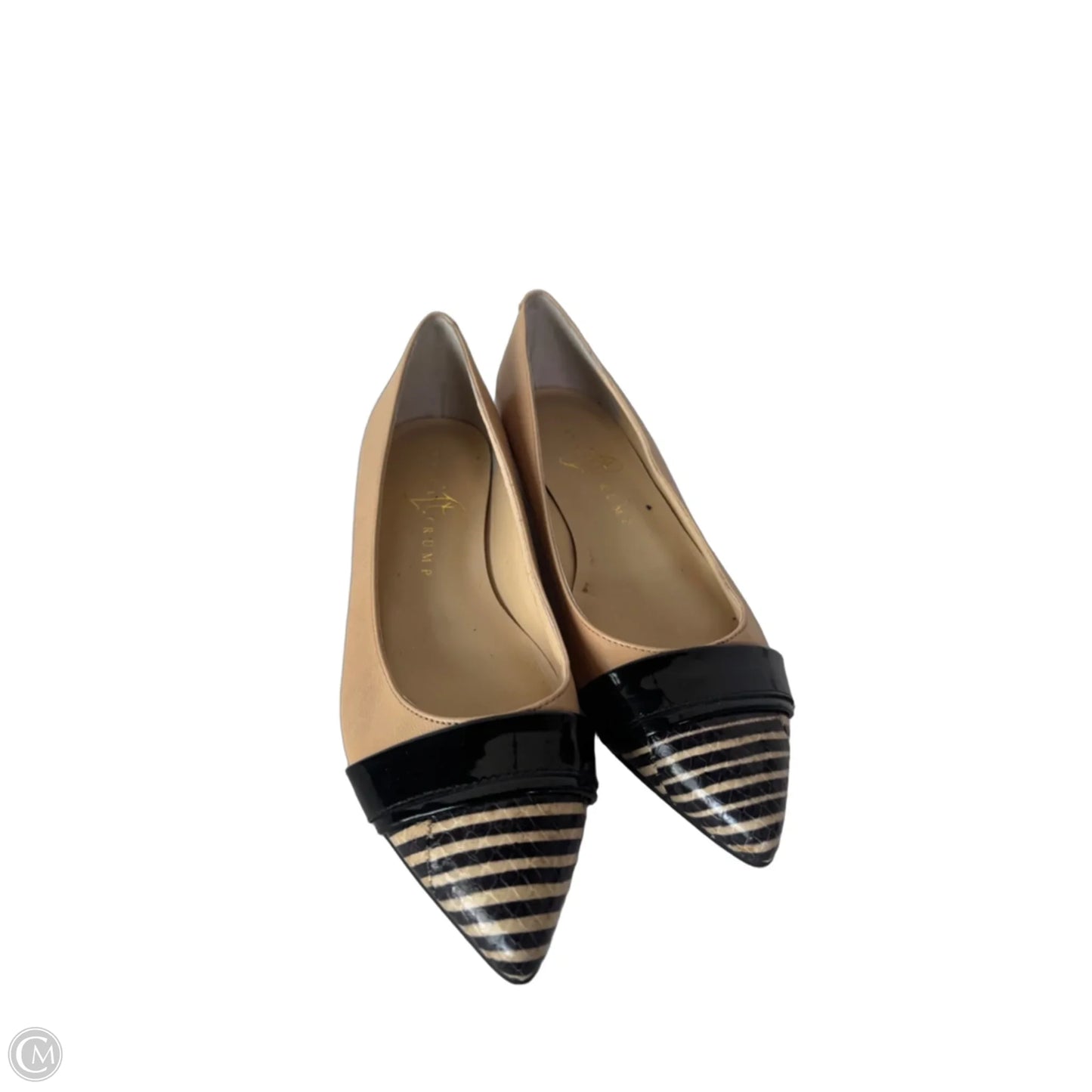 Shoes Flats By Ivanka Trump In Black & Tan, Size: 6.5
