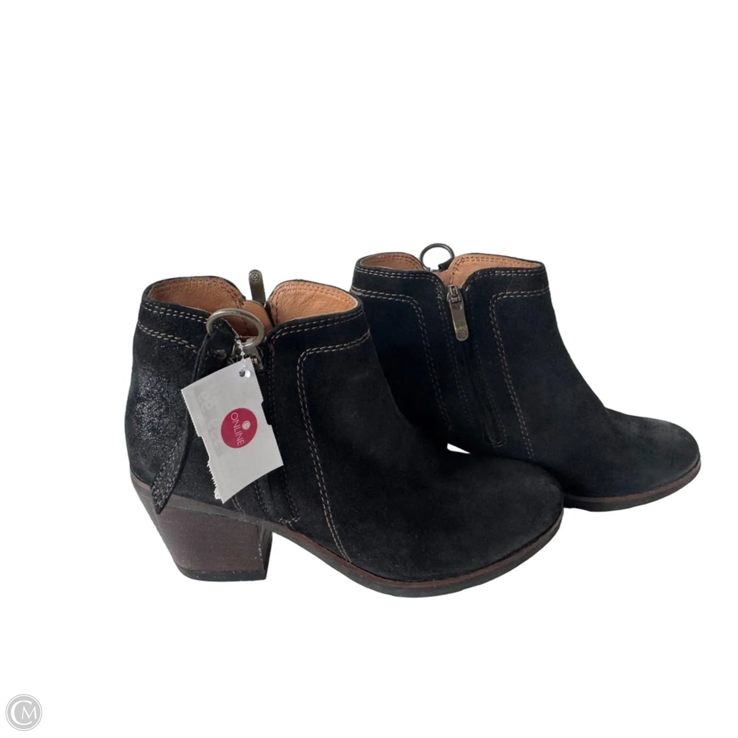 Boots Ankle Heels By Bussola In Black, Size: 10.5