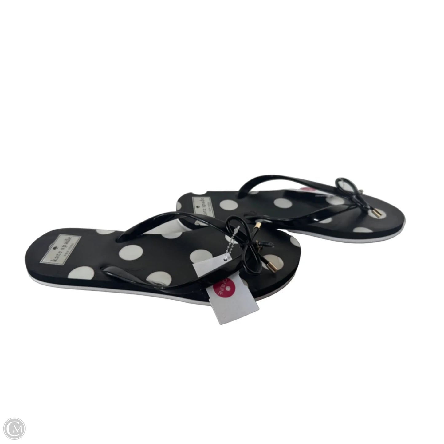 Sandals Designer By Kate Spade In Black & White, Size: 8
