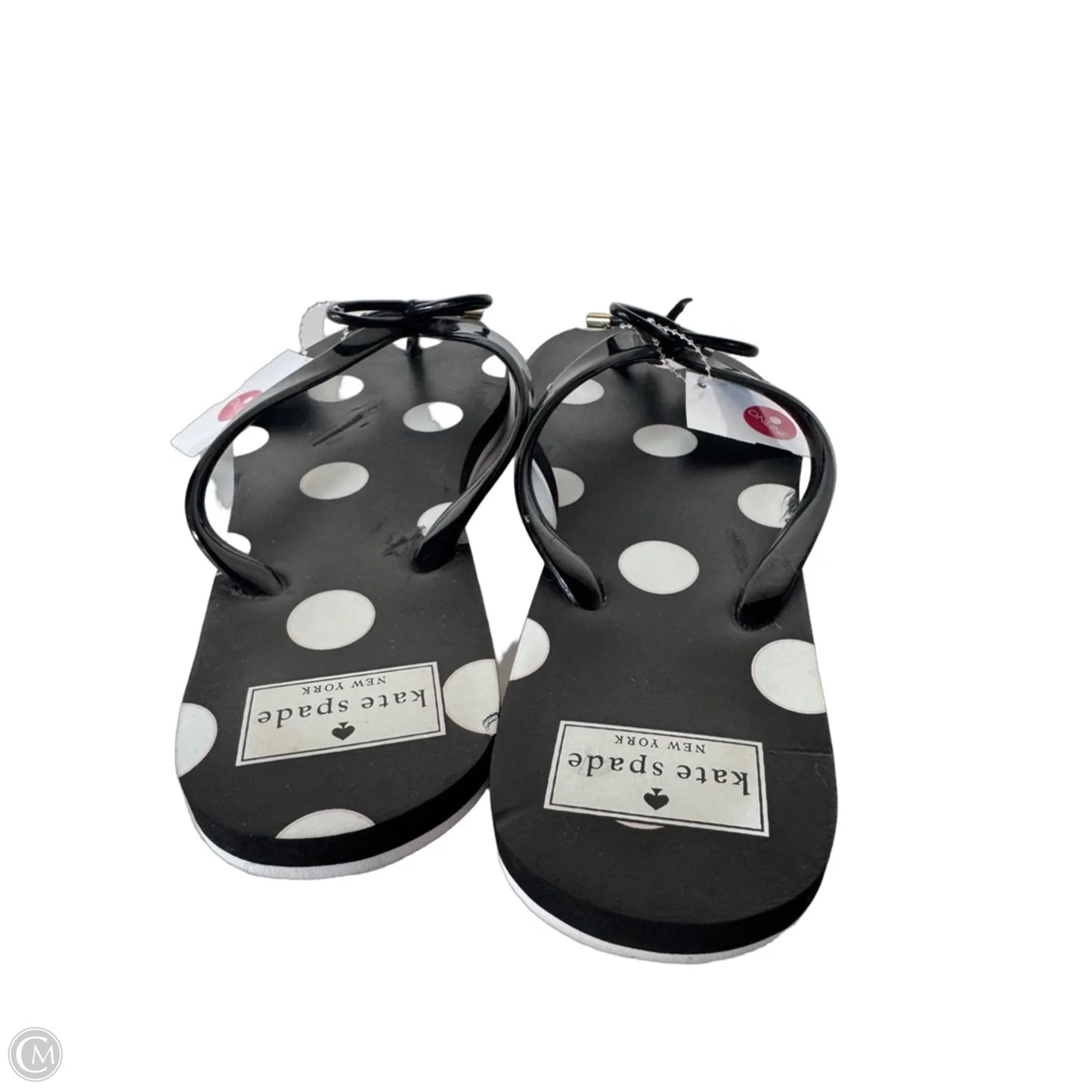 Sandals Designer By Kate Spade In Black & White, Size: 8