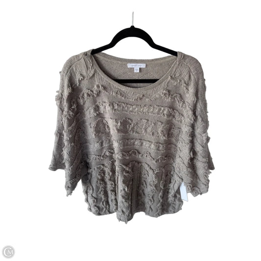 Sweater Short Sleeve By Pure Jill In Brown, Size: 2x