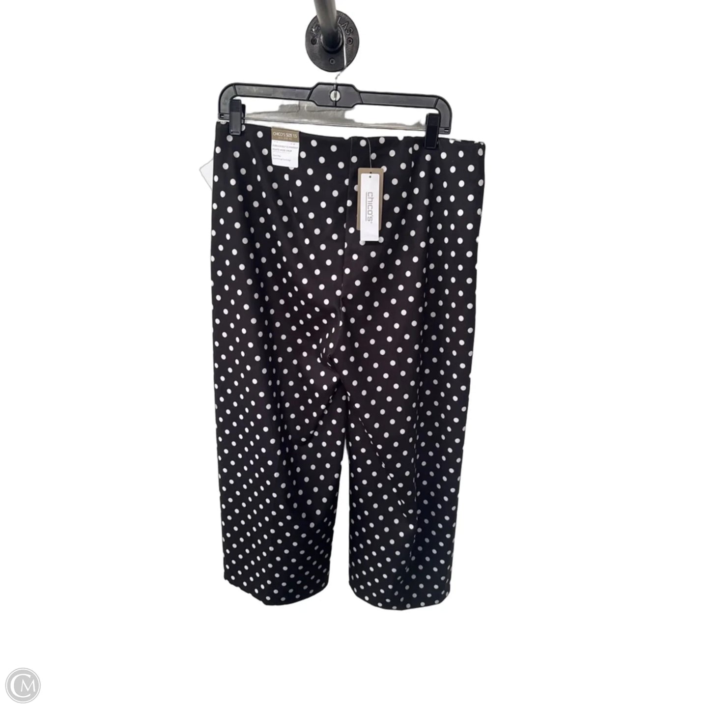 Pants Cropped By Chicos In Black & White, Size: 10