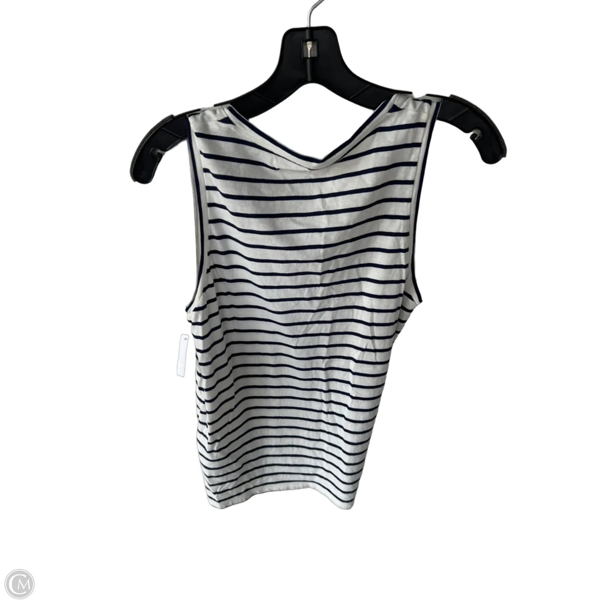 Top Sleeveless Basic By J. Crew In Blue & White, Size: S