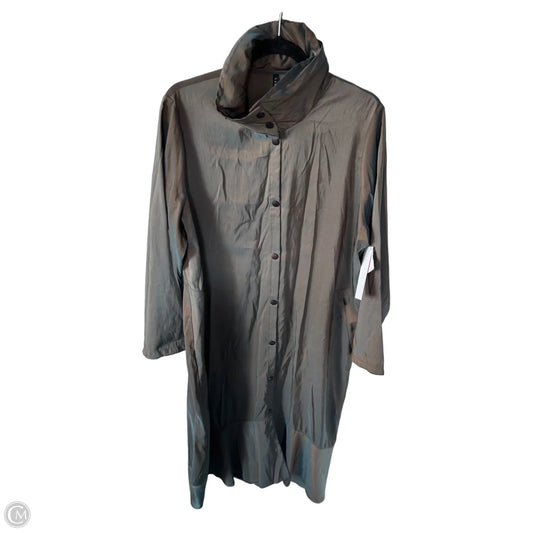 Coat Raincoat By Cmc In Blue & Brown, Size: L