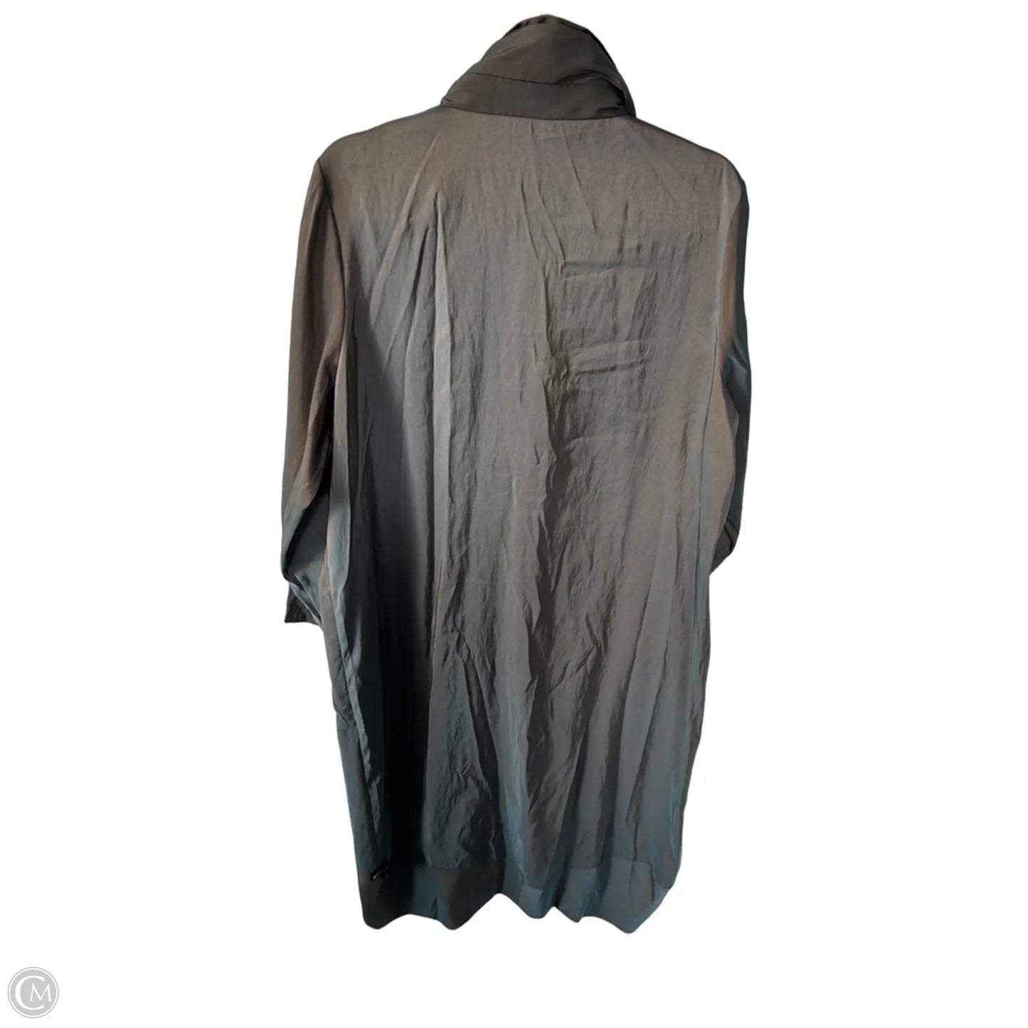 Coat Raincoat By Cmc In Blue & Brown, Size: L