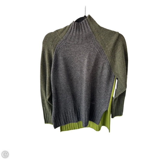 Sweater By Krimson Klover In Green & Grey, Size: S