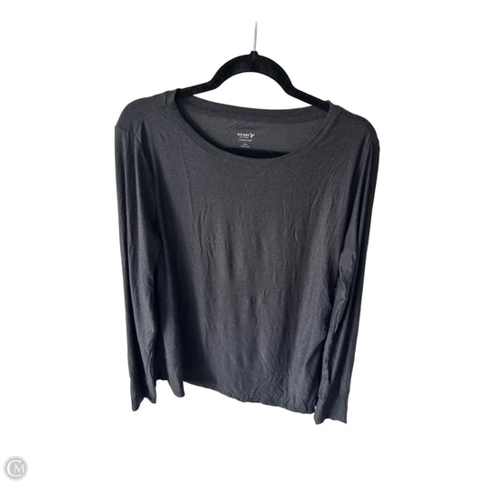 Athletic Top Long Sleeve Crewneck By Old Navy In Grey, Size: L