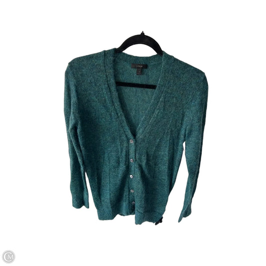 Sweater Cardigan By J. Crew In Blue & Green, Size: Xs