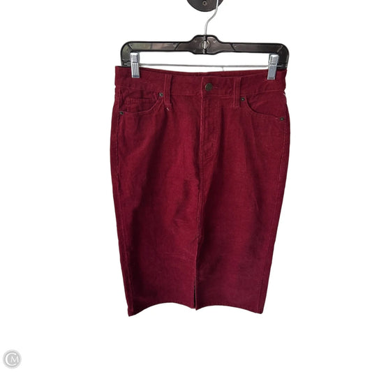 Skirt Midi By Time And Tru In Red, Size: 4