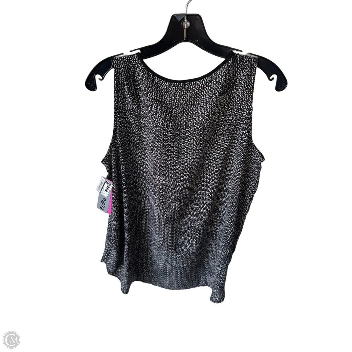 Blouse Sleeveless By Loft In Black & White, Size: Lp