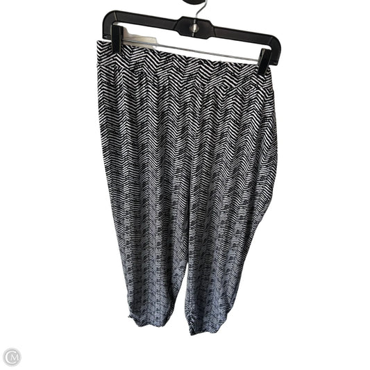 Pants Dress By Chicos In Black & White, Size: L