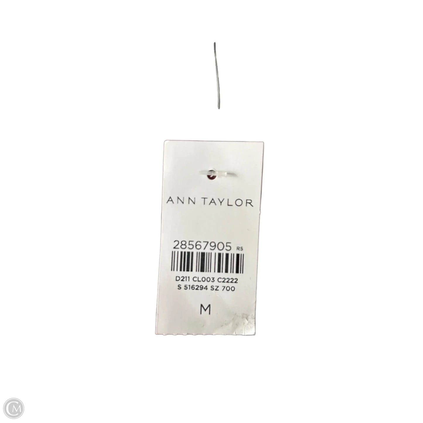 Blouse Long Sleeve By Ann Taylor In Black & Blue, Size: M