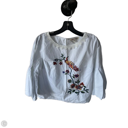 Blouse 3/4 Sleeve By Jealous Tomato In White, Size: M