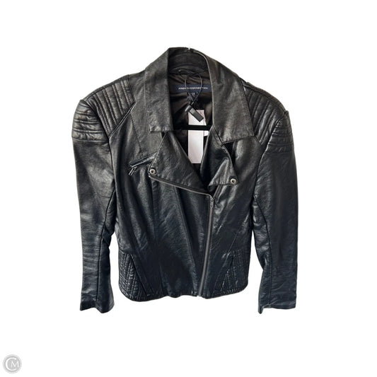 Jacket Moto By French Connection In Black, Size: M