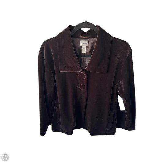 Blazer By Chicos In Brown, Size: Xl