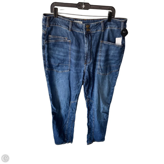 Jeans Straight By Pilcro In Blue Denim, Size: 16l