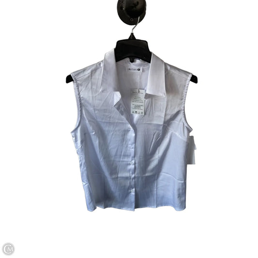 Top Sleeveless By Cme In White, Size: M