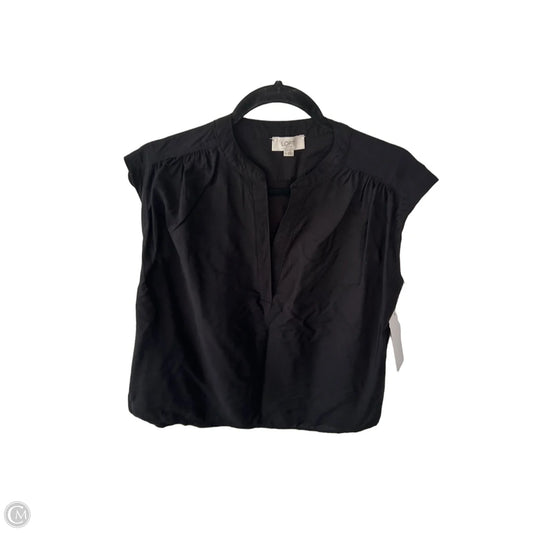Blouse Sleeveless By Loft In Black, Size: Xs