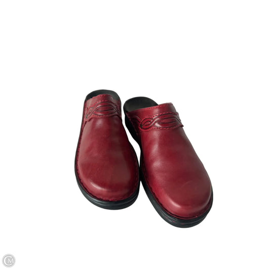 Shoes Flats By Clarks In Red, Size: 7