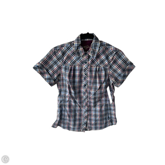 Top Short Sleeve By Eddie Bauer In Blue & Purple, Size: Xs