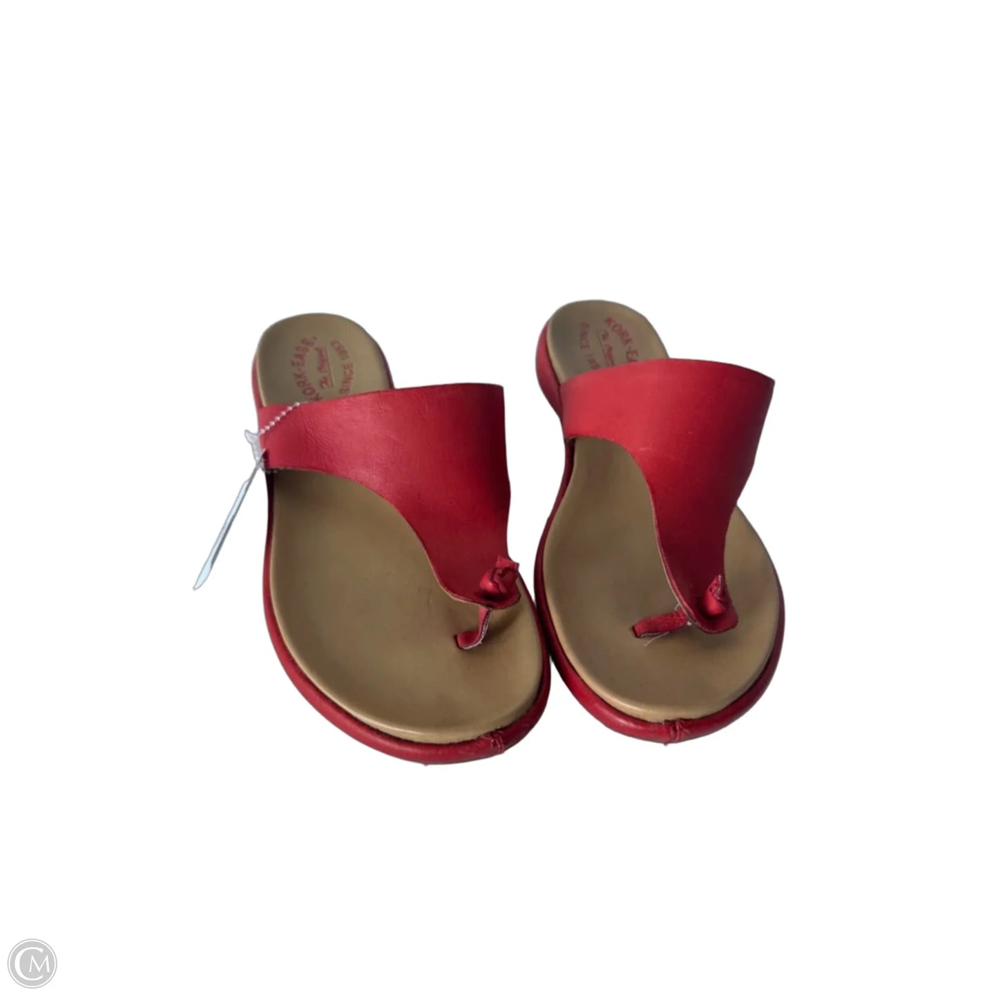 Sandals Flip Flops By Kork Ease In Red, Size: 9