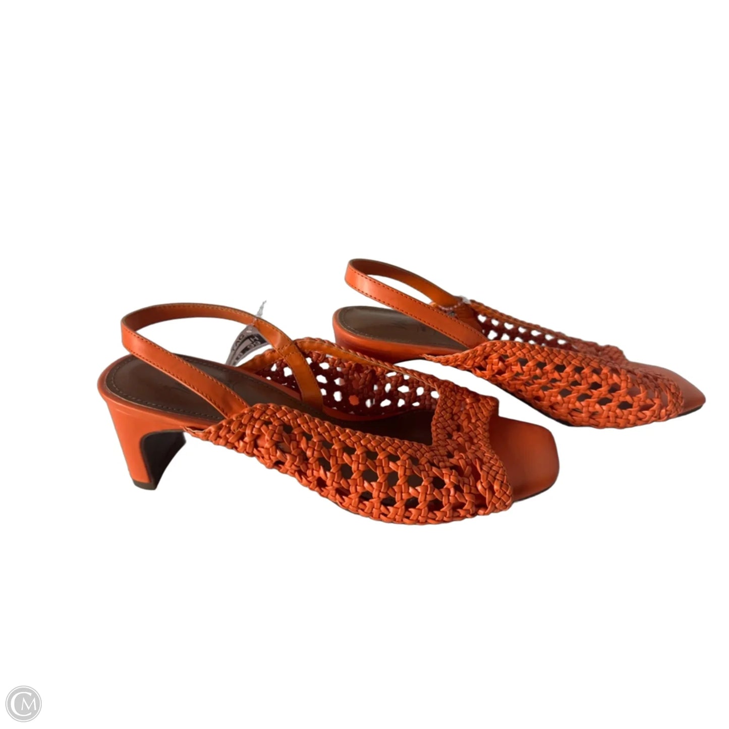 Sandals Heels Block By Impo In Orange, Size: 9