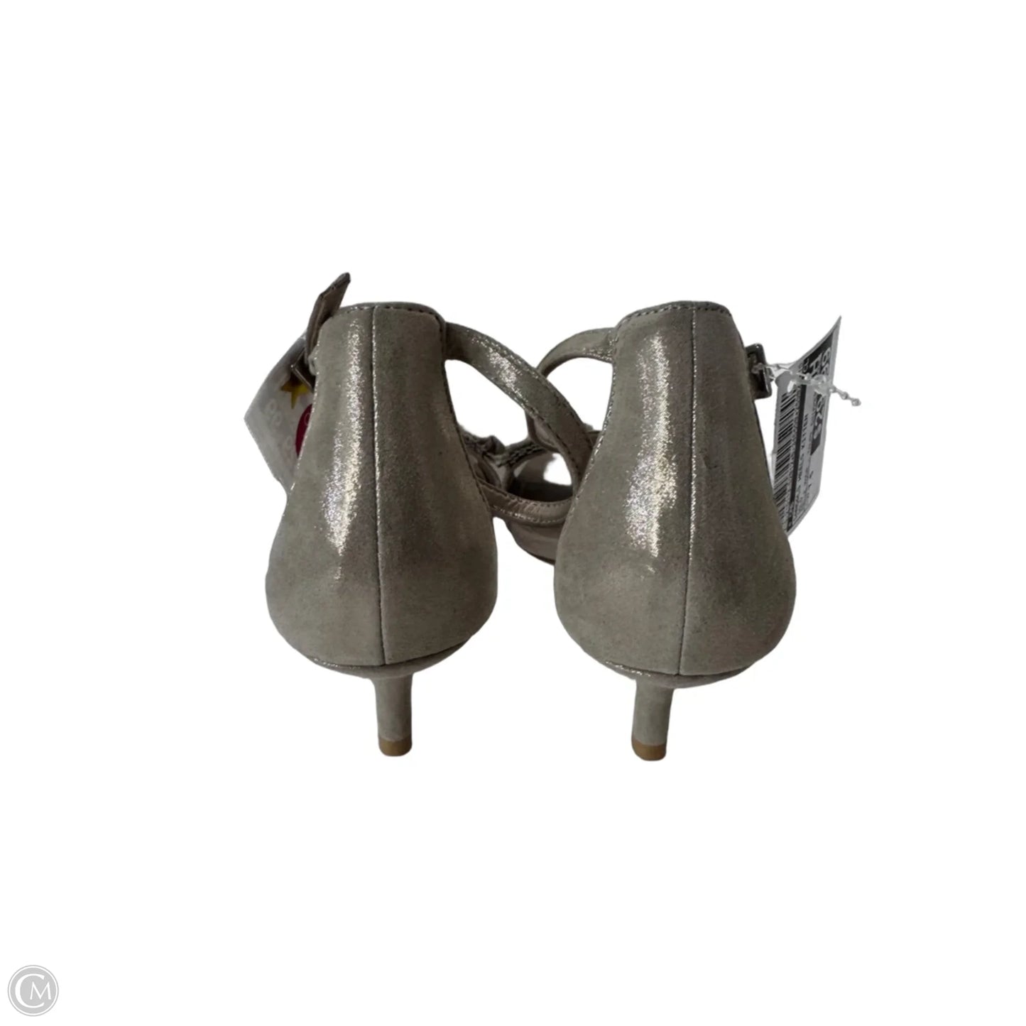 Sandals Heels Kitten By Cmb In Gold, Size: 7.5
