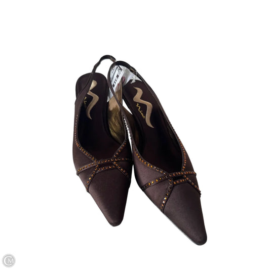 Shoes Heels Kitten By Nina In Brown, Size: 8