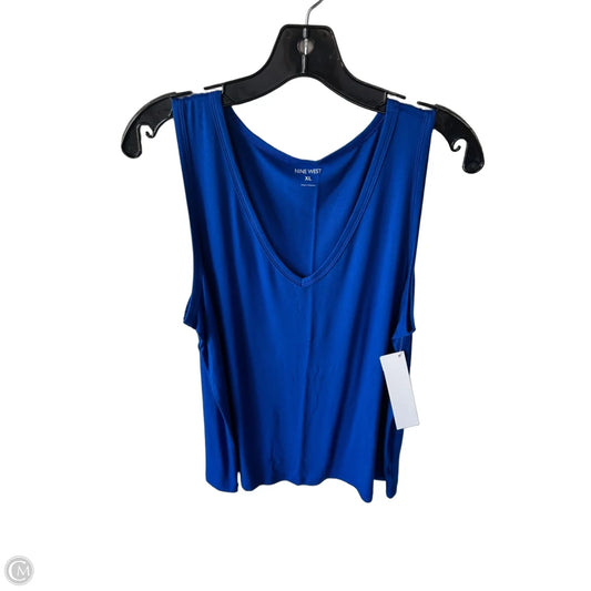 Tank Top By Nine West In Blue, Size: Xl