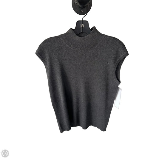 Vest Sweater By Coldwater Creek In Grey & Silver, Size: M
